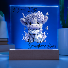 Highland Hugs Springtime Bugs - Acrylic Plaque