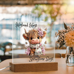 Highland Hugs Springtime Bugs - Acrylic Plaque