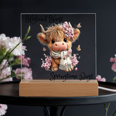 Highland Hugs Springtime Bugs - Acrylic Plaque