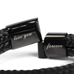 Your Love is not Just a Feeling - Mens Leather Bracelet