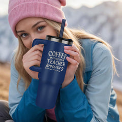 Coffee Gives Me Powers - Teacher Tumbler