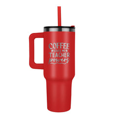 Coffee Gives Me Powers - Teacher Tumbler