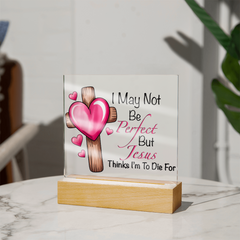 Jesus Thinks I'm to Die For Acrylic Plaque