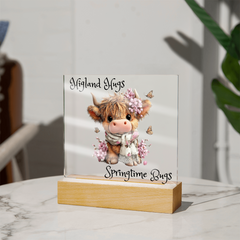 Highland Hugs Springtime Bugs - Acrylic Plaque