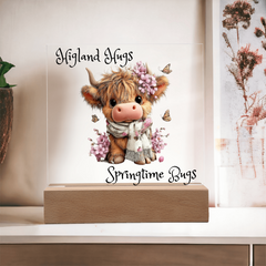 Highland Hugs Springtime Bugs - Acrylic Plaque