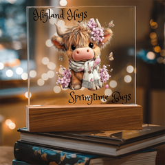 Highland Hugs Springtime Bugs - Acrylic Plaque