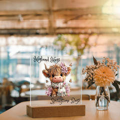 Highland Hugs Springtime Bugs - Acrylic Plaque