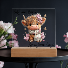 Highland Hugs Springtime Bugs - Acrylic Plaque