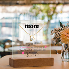 Mom Keepsake Acrylic & Forever Love Necklace