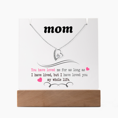 Mom Keepsake Acrylic & Forever Love Necklace