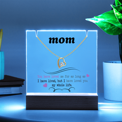 Mom Keepsake Acrylic & Forever Love Necklace