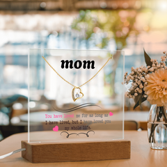 Mom Keepsake Acrylic & Forever Love Necklace