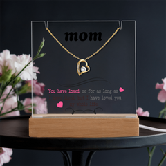 Mom Keepsake Acrylic & Forever Love Necklace
