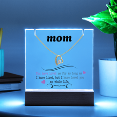 Mom Keepsake Acrylic & Forever Love Necklace
