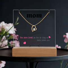 Mom Keepsake Acrylic & Forever Love Necklace